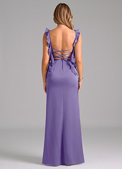 Azazie Jessamine Bridesmaid Dresses Tahiti Sheath Corset Stretch Satin Dress image6