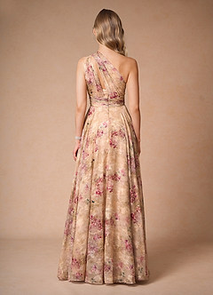 Hestia Dusty Floral One Shoulder Maxi Dress image2