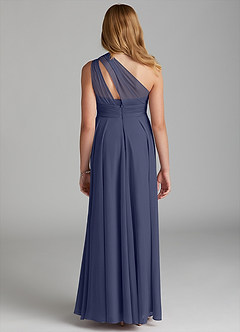 Azazie Charlize Junior Stormy A-Line Mesh Dress image2