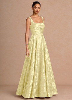 Vestido Sorbete De Limón Largo Azaria image4
