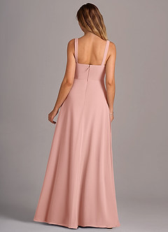 Azazie Debra Bridesmaid Dresses Rosette A-Line with Pockets Chiffon Convertible Dress image6