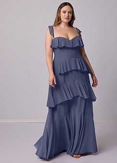 Barbie ♥ Azazie Bridesmaid Dresses Stormy A-Line Sweetheart Neckline Chiffon Dress image9