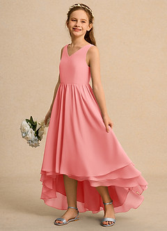 Azazie Kitten Junior Formal Flower Girl Klänningar Klä A-Line i Chiffong image1