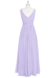 Azazie Pierrette Bridesmaid Dresses Lilac A-Line Pleated Chiffon Dress image8