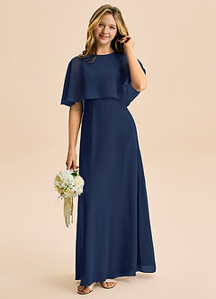 Azazie Maris Junior Klä av A-Line i Chiffong image1