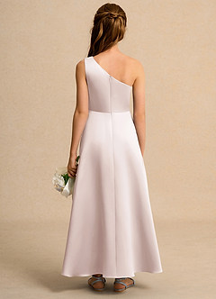 Azazie Taffy Junior Formal Flower Girl Klänningar Klä A-Line i Matt satäng Spets image2