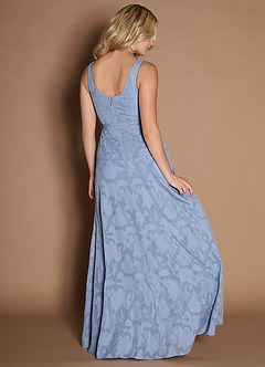 Audren Azul Pálido Vestido largo image5