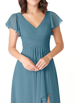 Azazie Omari Bridesmaid Dresses Bermuda A-Line Chiffon Dress image5