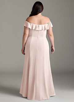 Azazie Sophie Final Sale Rose Petal A-Line Off the Shoulder Chiffon Convertible Dress image7
