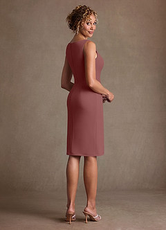 Azazie Irna Suknie dla Matki Panny Młodej Kolumna Szyfon Długość do kolan Sukienka image6