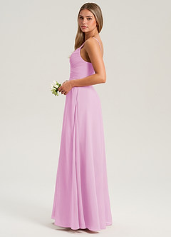 Azazie Terese Suknie dla druhen Linia A Pofałdowany Szyfon Do ziemi Sukienka image4