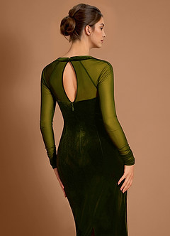 Morwenna Olijf Midi jurk image6