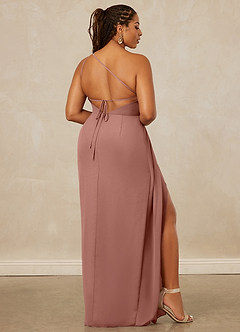 Christian Siriano Bridal for Azazie 1003 Bridesmaid Dresses Cedar Rose Sheath One Shoulder Chiffon Dress image9
