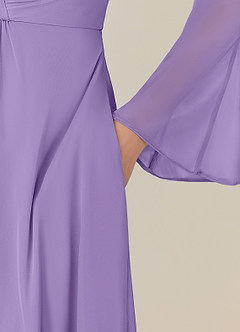 Azazie Teraso Mother of the Bride Dresses Tahiti A-Line Pleated Mesh Dress image8