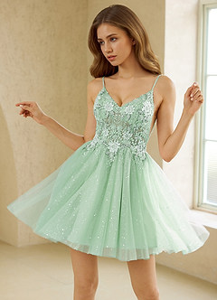 Shimira Green Mini Dress image7