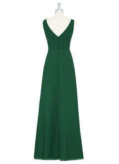 Azazie Julianna Bridesmaid Dresses Dark Green A-Line Chiffon Dress image7
