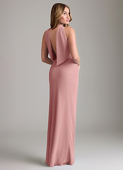 Azazie Lusinda Suknie dla druhen Syrena Zza ramienia Szyfon Do ziemi Sukienka image6