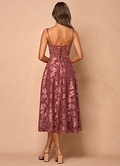 Sylvie Midi Klänning Vintage Ros image3
