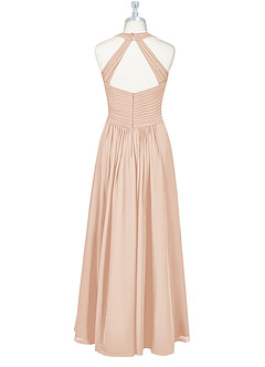 Azazie Claudia Jurken voor bruidsmeisjes Jurk van Chiffon met A-Lijn Sweetheart Halslijn Engelse Roos image8