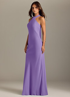 Azazie Doretta Bridesmaid Dresses Tahiti Mermaid Pleated Chiffon Dress image4