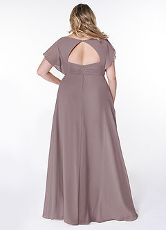 Azazie Rylee Bridesmaid Dresses Dusk A-Line Pleated Chiffon Dress image7