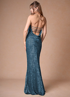 Ondine Navy Black Strapless Dress image5