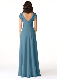 Azazie Omari Bridesmaid Dresses Bermuda A-Line Chiffon Dress image2