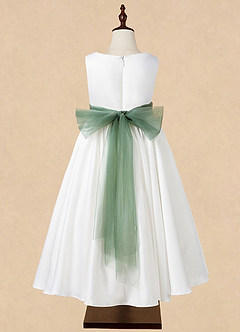 front Ceinture en tulle de couleur assortie avec nœud