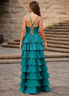 Rhythm Peacock Ruffled A-line Prom Dress image2