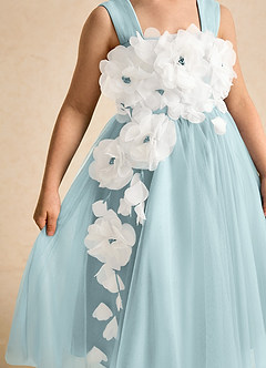 Azazie Dovey Robe Demoiselle D'honneur Fillette Robe Princesse en Tulle Arc Brume image7