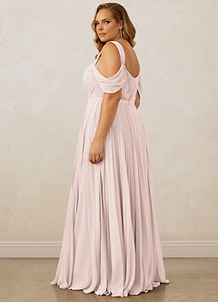 Christian Siriano Bridal for Azazie 1013 Bridesmaid Dresses Rose Petal A-Line Off the Shoulder Chiffon Dress image15