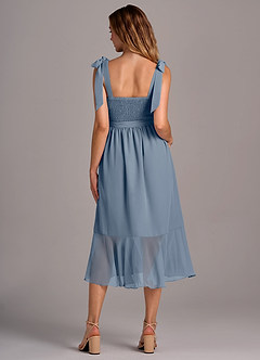 Azazie Deb Bridesmaid Dresses Twilight A-Line with Pockets Chiffon Convertible Dress image6