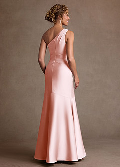 Azazie Haifa Suknie dla Matki Panny Młodej Syrena Jedno ramię Satyna elastyczna Długość podłogi Sukienka image2