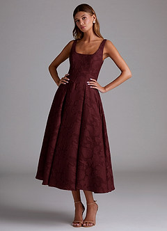 angels in america midi dress wine Angels In America Midi Dress Wine