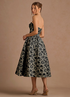 Midi jurk Desiree Zwart image4