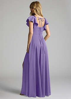 Azazie Bondi Bridesmaid Dresses Tahiti A-Line Bow Stretch Satin Dress image3