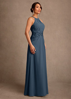 Azazie Georgie Mother of the Bride Dresses Neptune A-Line Lace Chiffon Dress image2