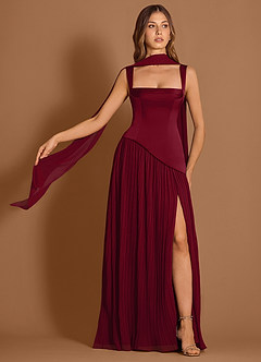 Stephanie Merlot Maxi Dress image3