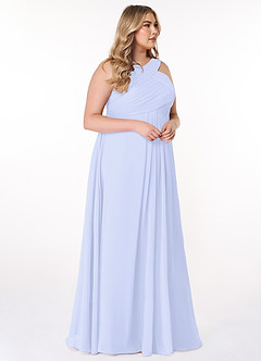 Azazie Kaleigh Abiti da Damigella Abito A-Line in Chiffon Plissettato Lavanda image10