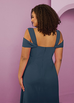 Barbie ♥ Azazie Bridesmaid Dresses Neptune A-Line Off the Shoulder Chiffon Dress image13