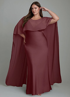 Azazie Stefania Vestidos de damas de honor Vestido Sangrado de Satén Elástico de Línea A image7
