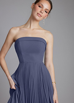 Azazie Mariana Bridesmaid Dresses Stormy A-Line Strapless Chiffon Dress image3