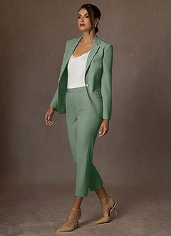 front Kennedy Matcha Blazer elasticizzato strutturato
