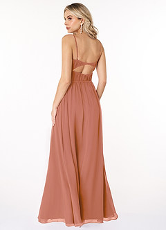 Azazie Yanelie Bridesmaid Dresses MAI TAI A-Line Scoop Pleated Chiffon Dress image8
