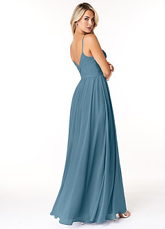 Azazie Lisbon Final Sale Bermuda A-Line Sweetheart Neckline Chiffon Dress image2