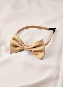 front Junior Bridesmaid Stretch Satin Headband