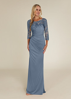 Azazie Alisondra Mother of the Bride Dresses Twilight Sheath Scoop Lace Lace Dress image1