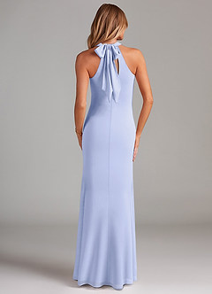 Azazie Doretta Brautjungfernkleider Meerjungfrau-Linie Plissee Chiffon Kleid Lavendel image2