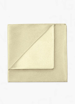 front 메탈릭 새틴 와이드 타이와 포켓 스퀘어 세트