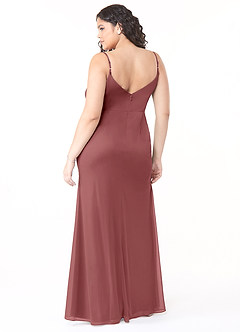 Azazie Deandra Abiti da Damigella Abito Sirena in Maglia Plissettato Ametista image7
